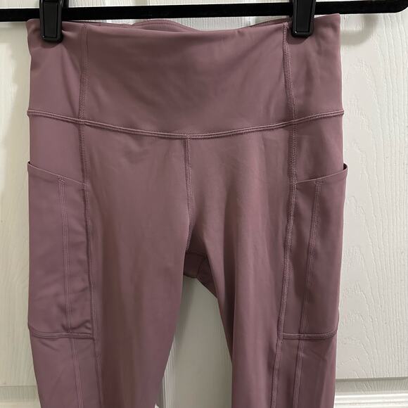 ATHLETA Ultimate Stash 7/8 Tight Women’s size Small Mauve leggings athletic - Picture 3 of 9